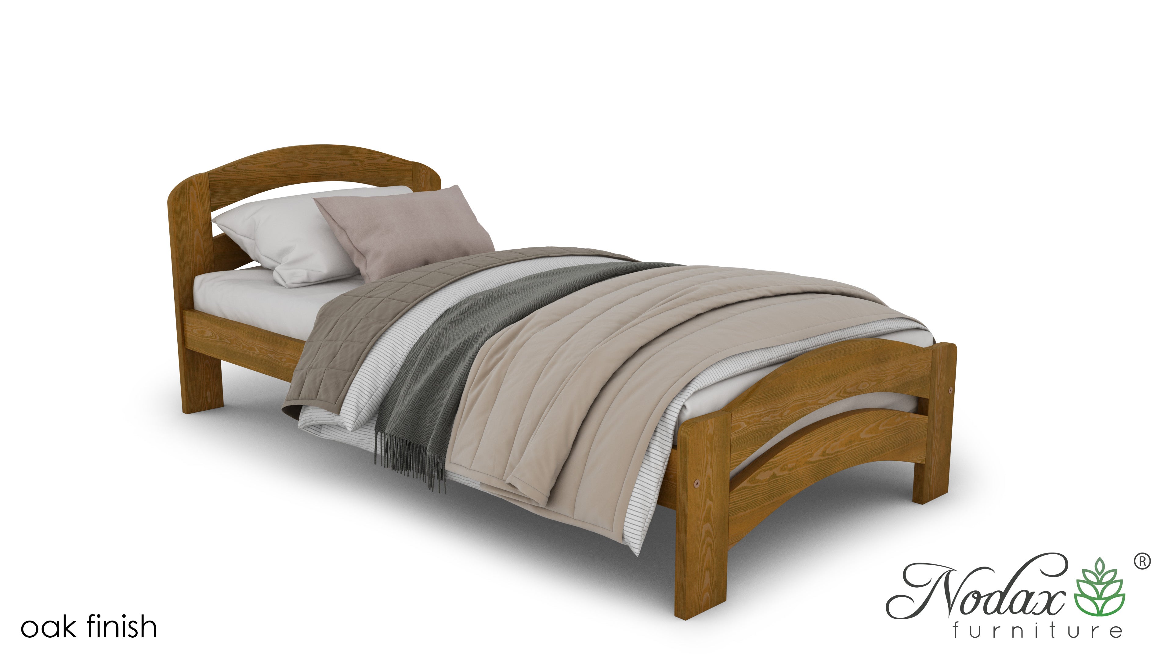Nodax F10 Dala, Nodax wooden children's single bed, oak finish