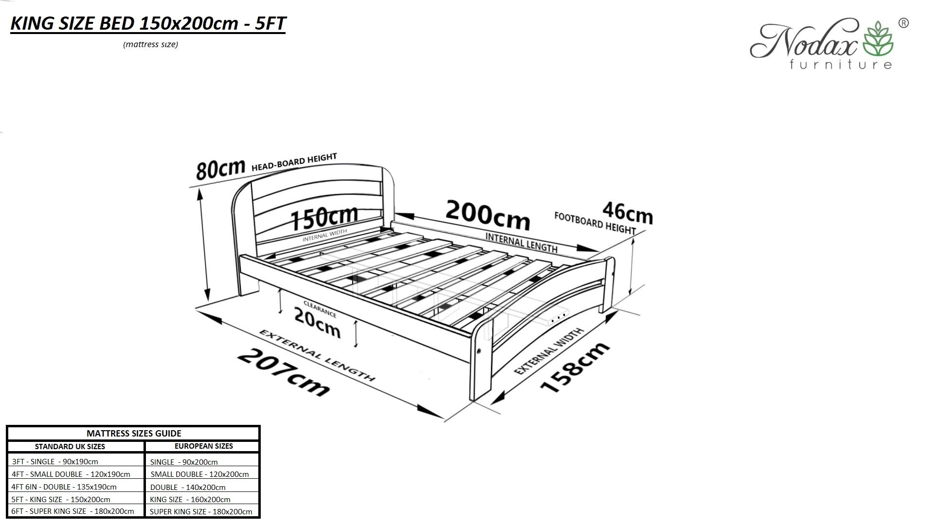 Wooden-bed-frame-dimensions-5ft