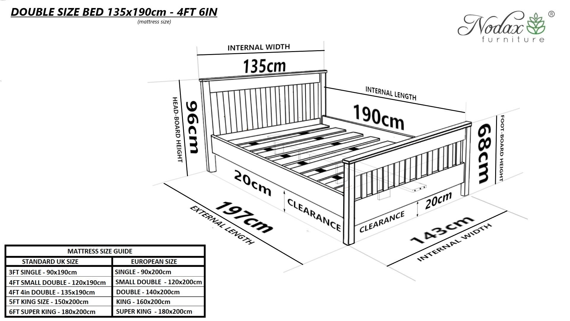 Wooden-bed-frame-dimensions-double-size