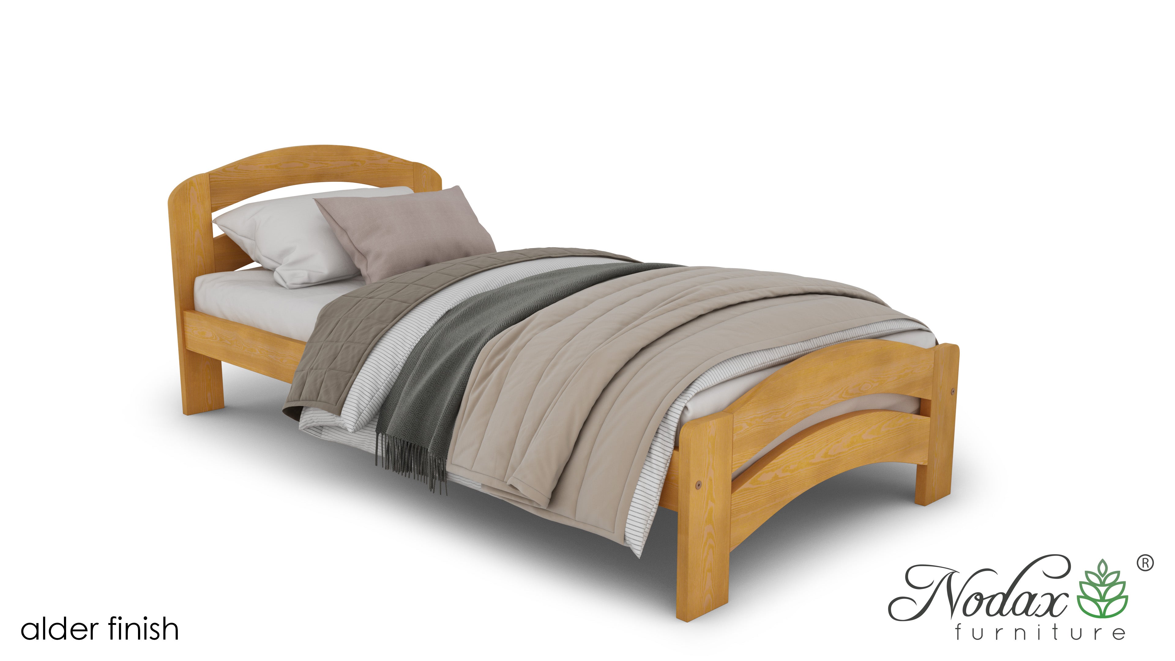 Nodax F10 Dala, Nodax wooden children's single bed, alder finish