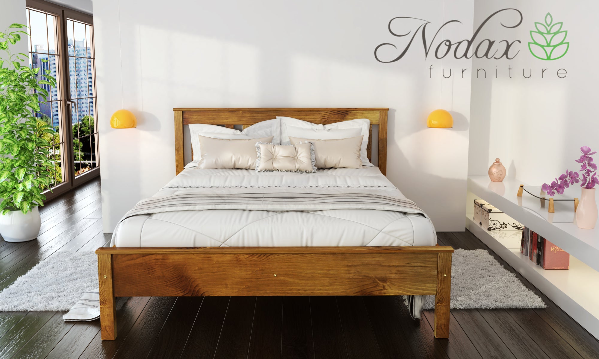 Wooden-bed-frames-super-king-double-size